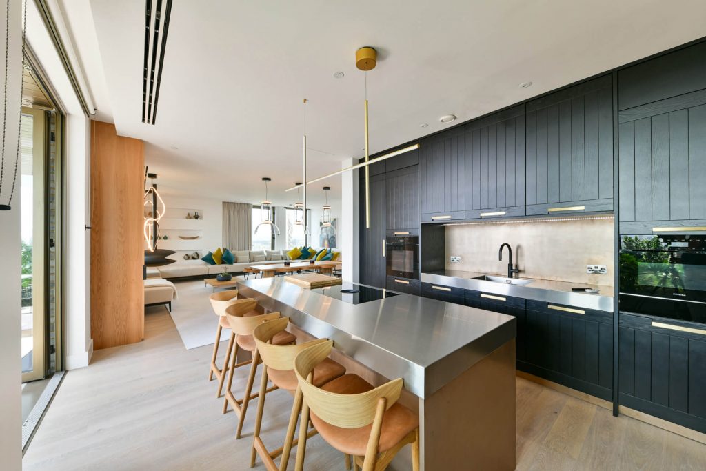 Beautiful view of Luxury Penthouse Apartments With Exposed Brick